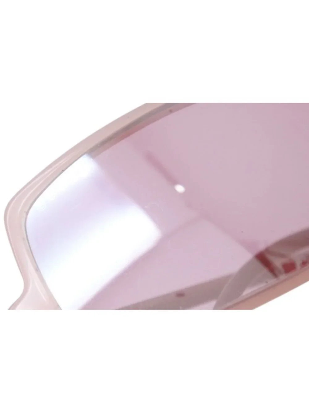 Chanel CC Logo Rhinestone Square Sunglasses Pink Acetate Eyewear
